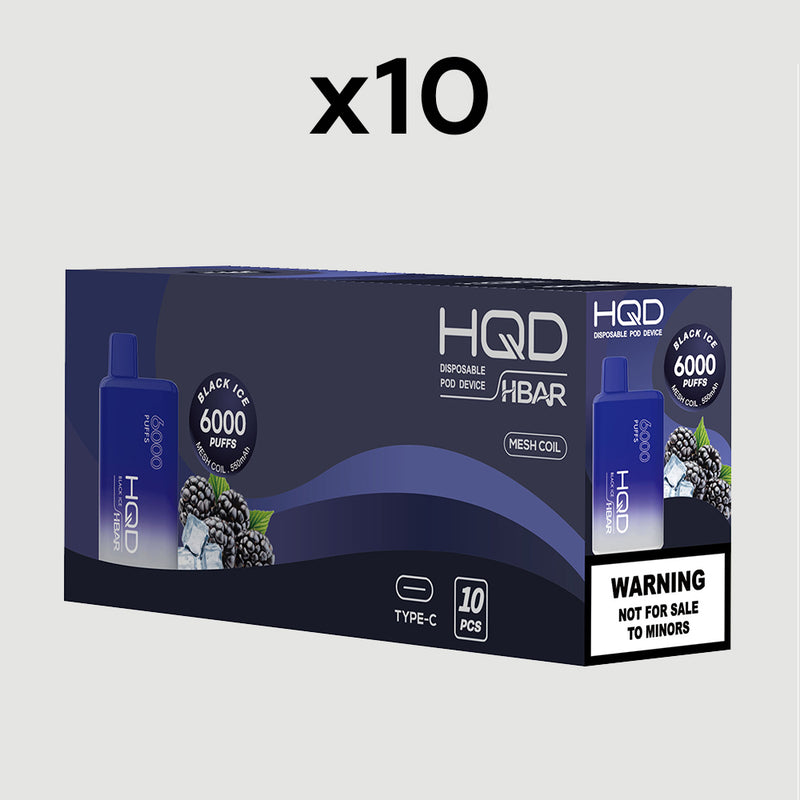 HQD HBAR, Black Ice Vape (Box)