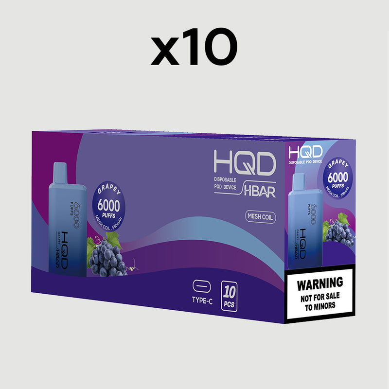 HQD HBAR, Grapey Vape (Box)
