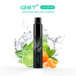 Iget Legend 4000 Puffs Orange Melon Lemon Disposable Vape (Box)