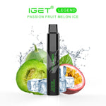 Iget Legend 4000 Puffs Passion Fruit Melon Ice Disposable Vape