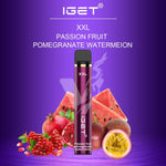 Iget Xxl Passion Fruit Pomegranate Watermelon Vape (Single)
